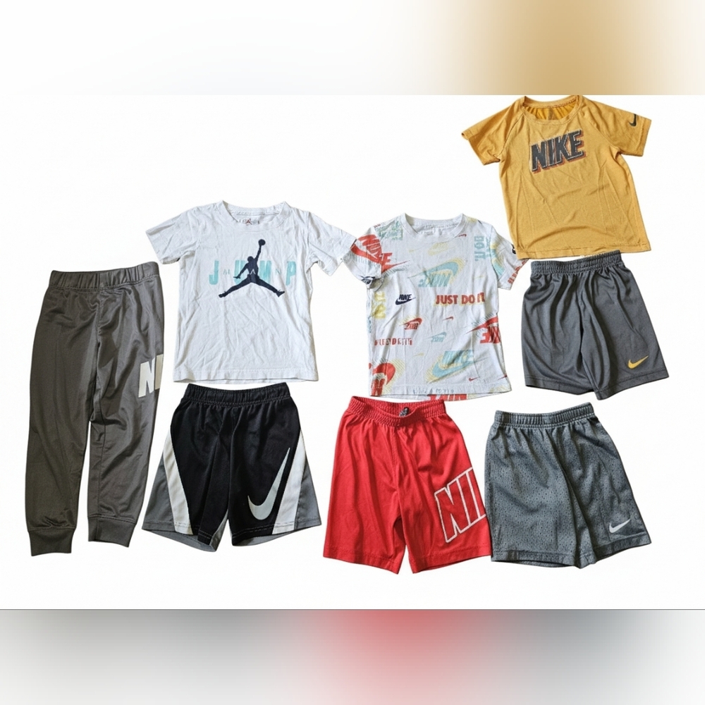 Boys Nike Clothing Bundle size 6 - shorts, tees, & joggers